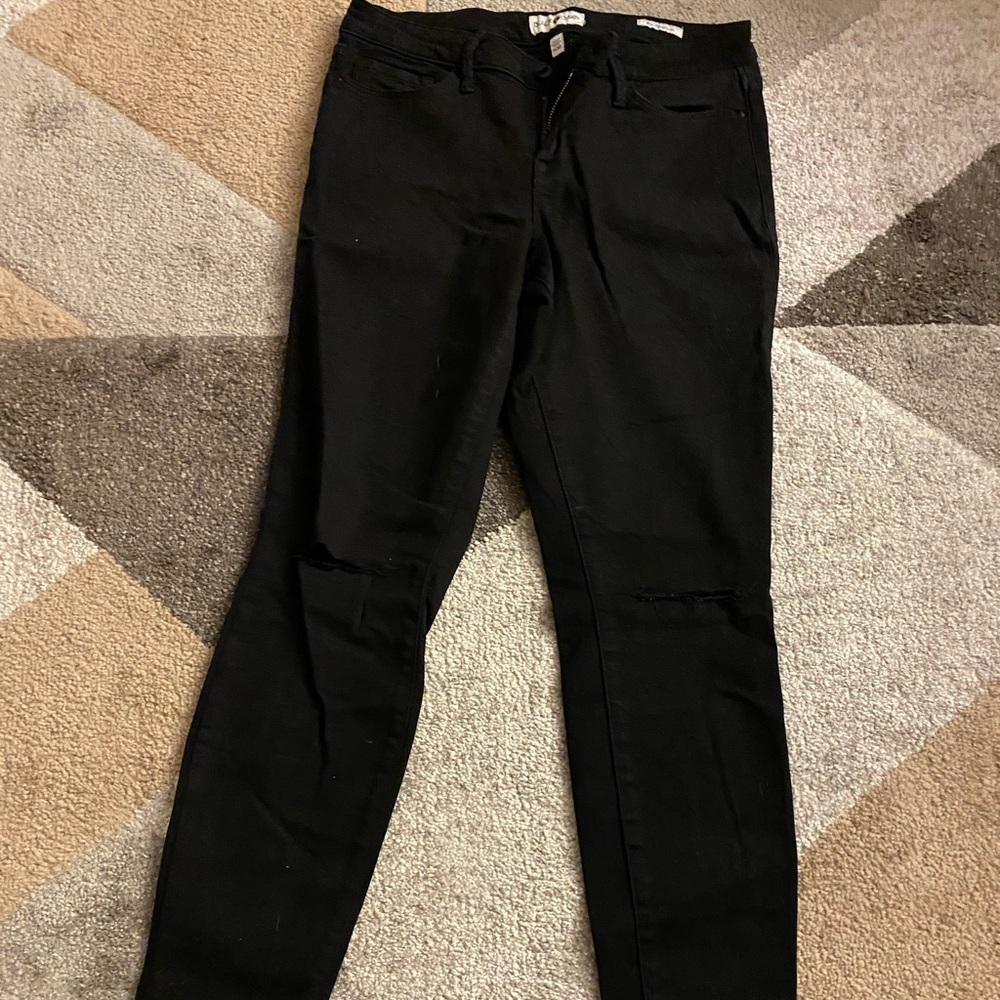 Black high rise jegging